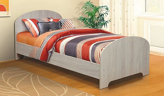 Кровать "Марибель" 700*1860 мм (ладе) - В интерьере, цвет: Дуб Сантана Светлый