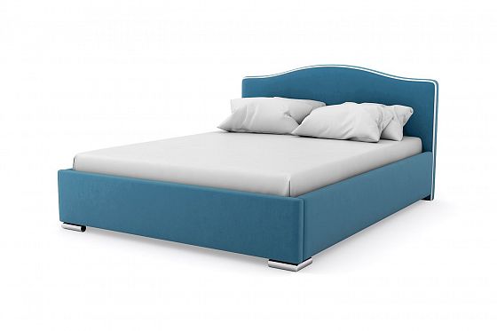 Кровать "Олимп" 1600 с ламелями - Кровать "Олимп" 1600 с ламелями, Цвет: Синий 115