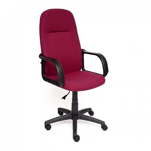Кресло для офиса "LEADER" (ткань) - Бордо (2604)