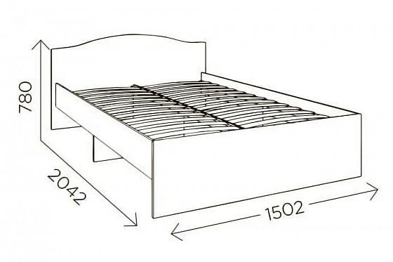 Кровать "Доминик" М7 1400*2000 мм - Размеры