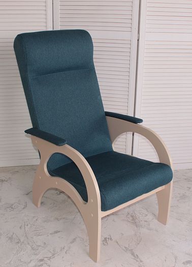 Кресло "Комфорт", Цвет: Дуб Млечный/Бирюза