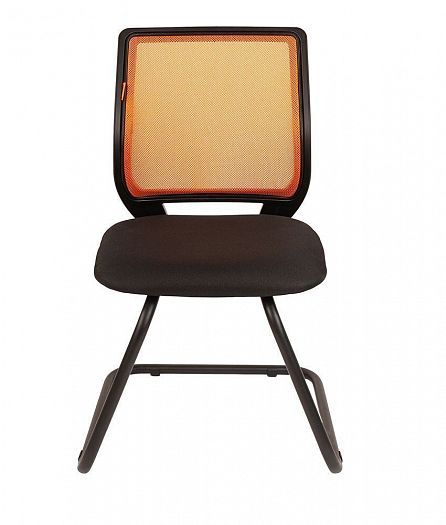 Кресло "Chairman 699V" - Сетчатый акрил TW-66 оранжевый/Ткань TW-11 черный