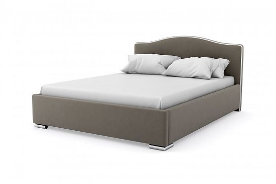 Кровать "Олимп" 1400 с ламелями - Кровать "Олимп" 1400 с ламелями, Цвет: Серый 112
