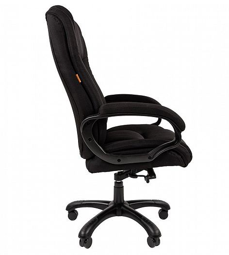 Кресло руководителя "Chairman 410" -  Вид сбоку, цвет: Ткань SX черная (акриловая)