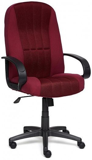 Кресло для офиса "СН833" (ткань/сетка) - Бордо/Бордо (2604/TW-13)