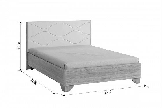 Кровать "Зара" Люкс  1400 - Кровать "Зара" Люкс  1400: Схема