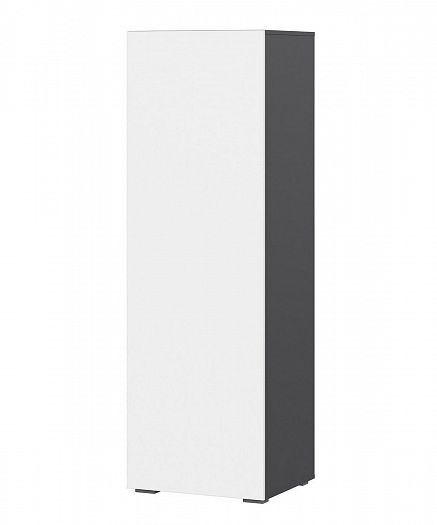 Шкаф "Айвори-1" (АВР.01) - Цвет: Графит/Белый
