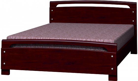 Кровать "Камелия-2" 1400 мм (ламели) - Кровать "Камелия-2" 1400 мм (ламели), Цвет: Дуб коньяк