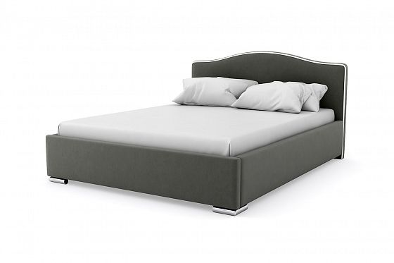 Кровать "Олимп" 900 с ламелями - Кровать "Олимп" 900 с ламелями, Цвет: Серый 012
