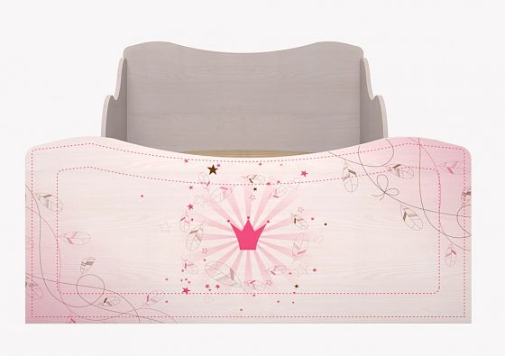 Кровать на 900 с ящиками комплектация 1 "Принцесса" №5 - Лиственница Сибиу/рисунок