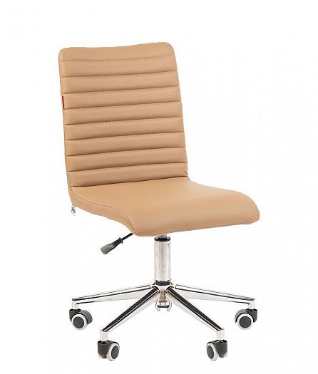 Кресло для офиса "Chairman 020" - Экокожа бежевая (668-795)