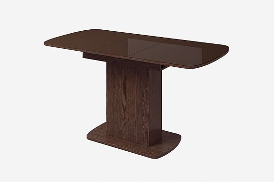 Стол раздвижной "Соренто 2" - стол в раздвижном виде, шоколад