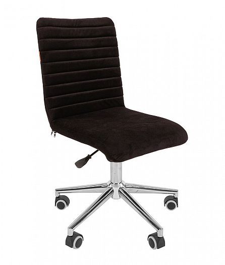 Кресло для офиса "Chairman 020" - Ткань велюр E-35 черный