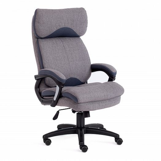 Кресло для руководителя "DUKE" (ткань) - Серый/Серый (Фостер 19/TW-12)