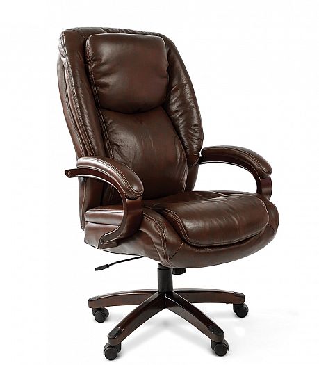 Кресло руководителя "Chairman 408" - Кресло руководителя "Chairman 408", Цвет: Кожа коричневая