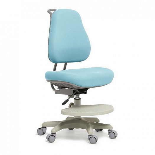 Комплект парта "Freesia" и кресло "Paeonia" - Кресло, цвет: Серый/Голубой (ткань)