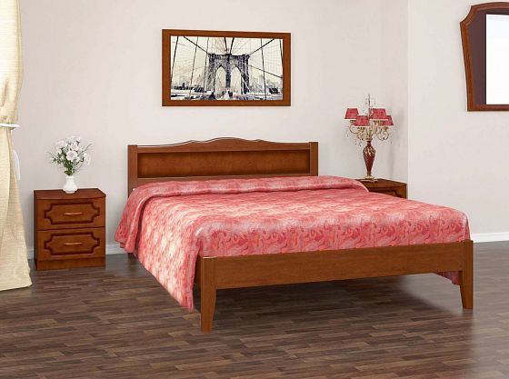 Кровать "Карина-7" 900 мм (ламели) - Орех