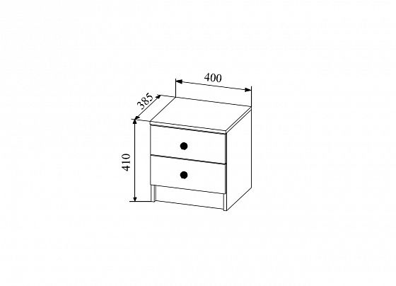 Тумба "Сканди" ТД400.1 - Тумба "Сканди" ТД400.1 с размерами