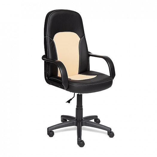 Кресло для офиса "PARMA" (кожзам) - Черный/Бежевый (36-6/36-34)