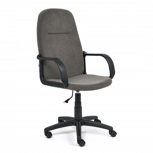 Кресло для офиса "LEADER" (флок) - Серый (29)