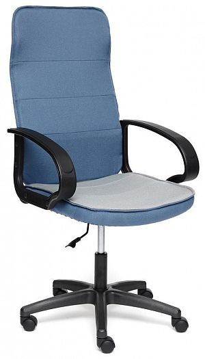 Кресло для офиса "WOKER" (ткань) - Синий/Серый (С24/С27)