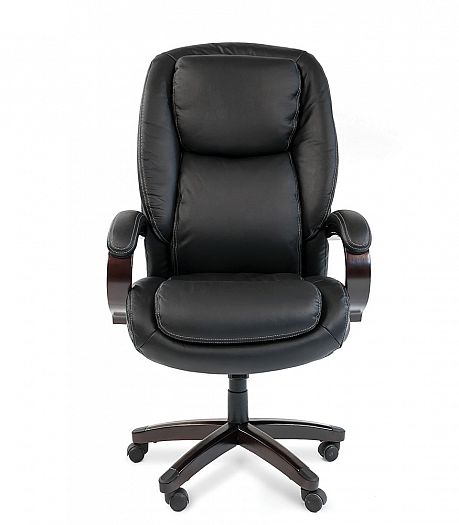 Кресло руководителя "Chairman 408" - Кресло руководителя "Chairman 408", Кожа черная - вид 2