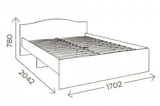 Кровать "Доминик" М6 1600*2000 мм - Размеры