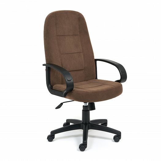 Кресло для офиса "СН747" (флок) - Коричневый (6)