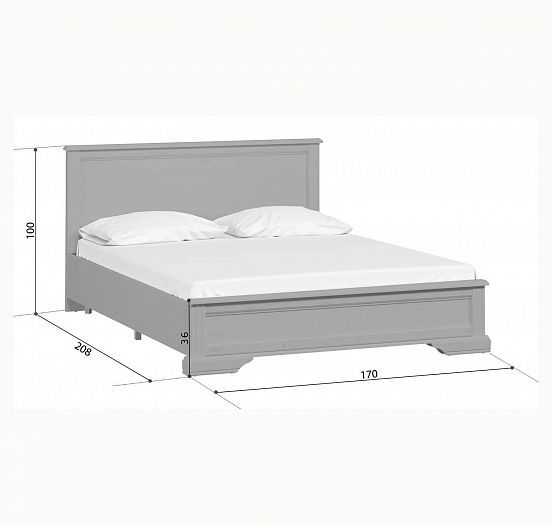 Кровать "STYLIUS" (Стилиус) B169-LOZ160*200 - размеры