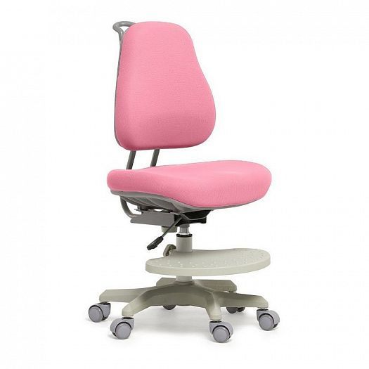 Комплект парта "Freesia" и кресло "Paeonia" - Кресло, цвет: Серый/Розовый (ткань)