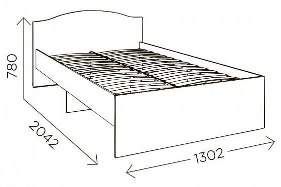Кровать "Доминик" М8 1200*2000 мм - Размеры