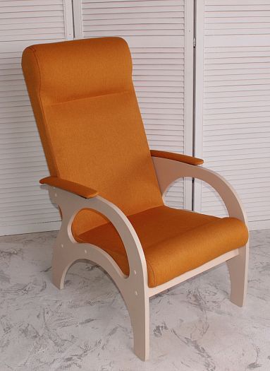 Кресло "Комфорт", Цвет: Дуб Млечный/Желтый