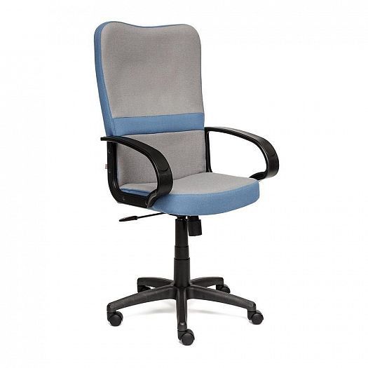 Кресло для офиса "СН757" (ткань) - Серый/Синий (С27/С24)