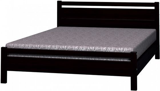 Кровать "Вероника-1" 1600 мм (ламели) - Кровать "Вероника-1" 1600 мм (ламели), Цвет: Орех темный