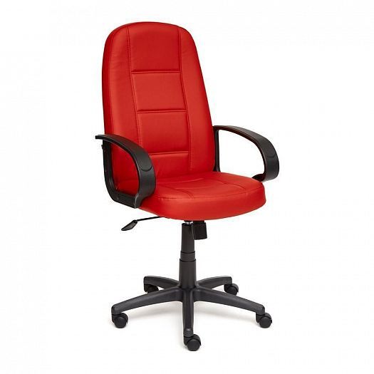 Кресло для офиса "СН747" (кожзам) - Красный (36-161)