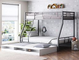 Кровать двухъярусная "Гранада-1КВ" с выкатной кроватью