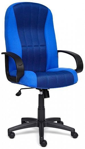 Кресло для офиса "СН833" (ткань/сетка) - Синий/Синий (2601/TW-10)