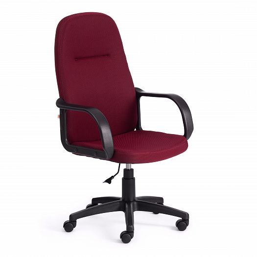 Кресло для офиса "LEADER" (ткань) - Бордо (TW-13)